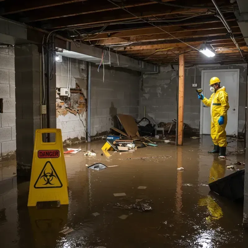 Flooded Basement Electrical Hazard in Bayou Vista, LA Property